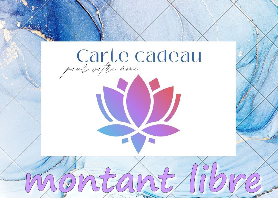 Carte cadeaux montant libre